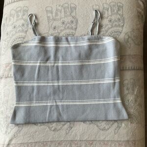 Babaton Light Gray Striped Camisole